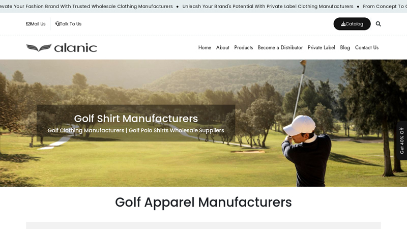 Golf Apparel Manufacturers