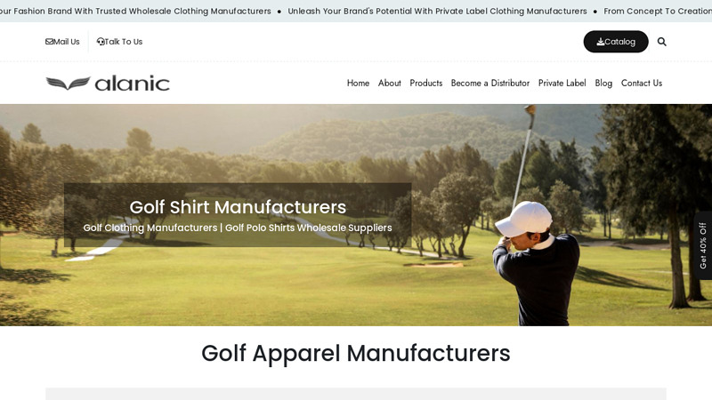 Golf Apparel Manufacturers