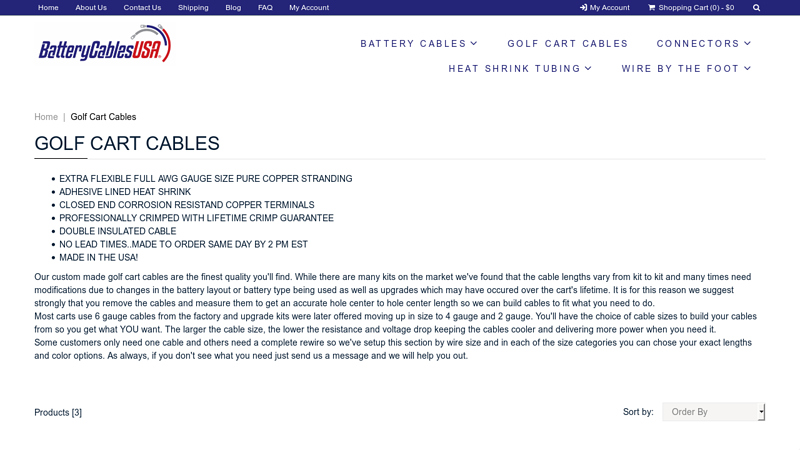 Golf Cart Cables