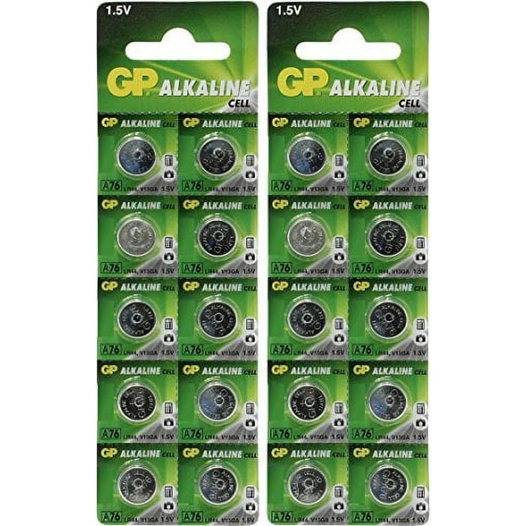 GP A76 LR44 AG13 Button Cell Batteries