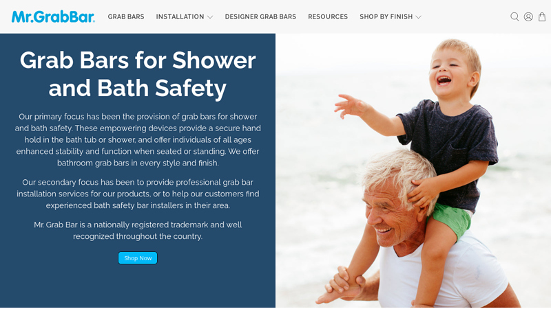 Grab Bars for Shower and Bath Safety