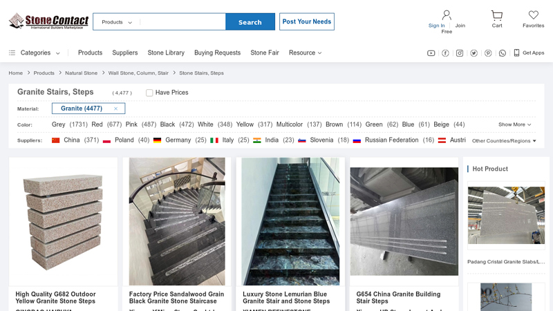 Granite Stairs, Steps