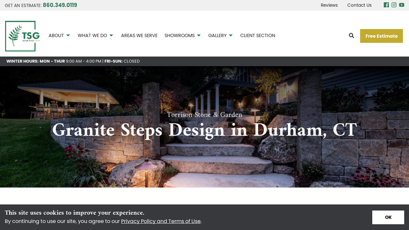 Granite Steps Design in Durham, CT