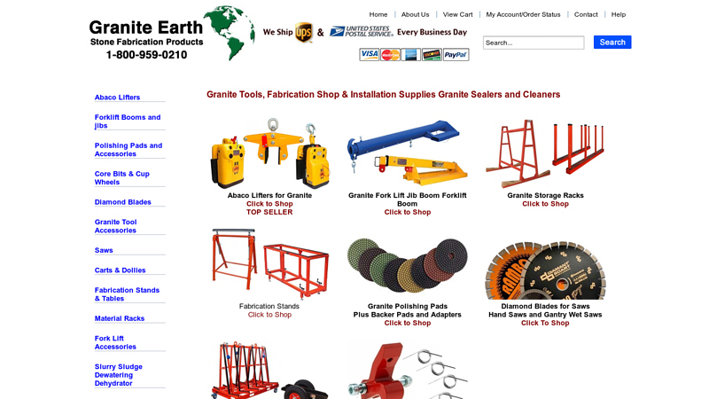 Granite Tools Fabrication Installation Supplies Abaco Lifters Forklift ...