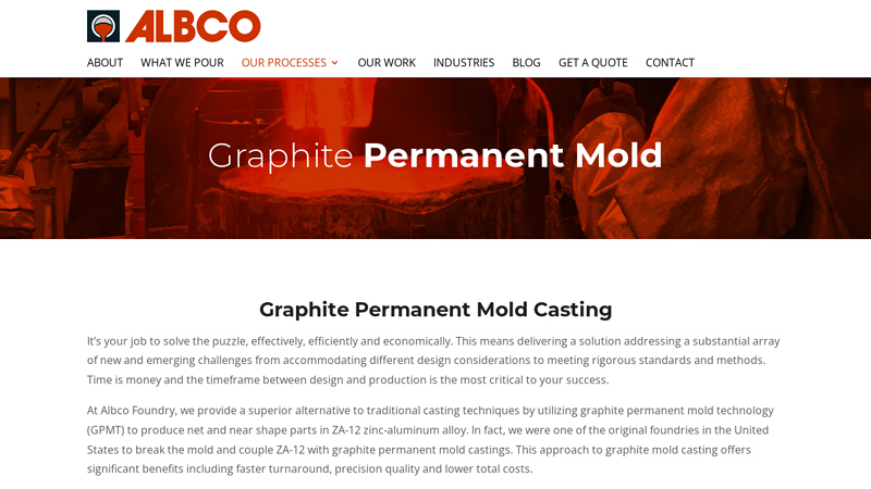 Graphite Permanent Mold Casting