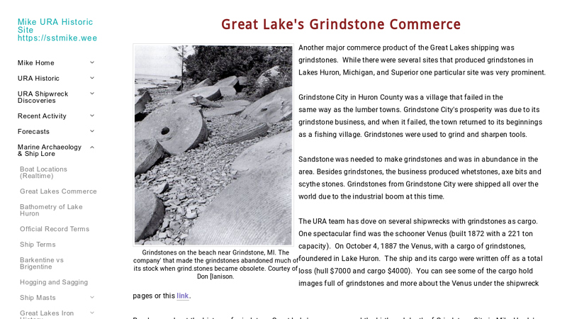 Great Lake's Grindstone Commerce