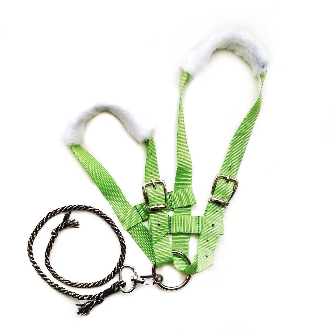 Green Hobby Horse Halter With Rope
