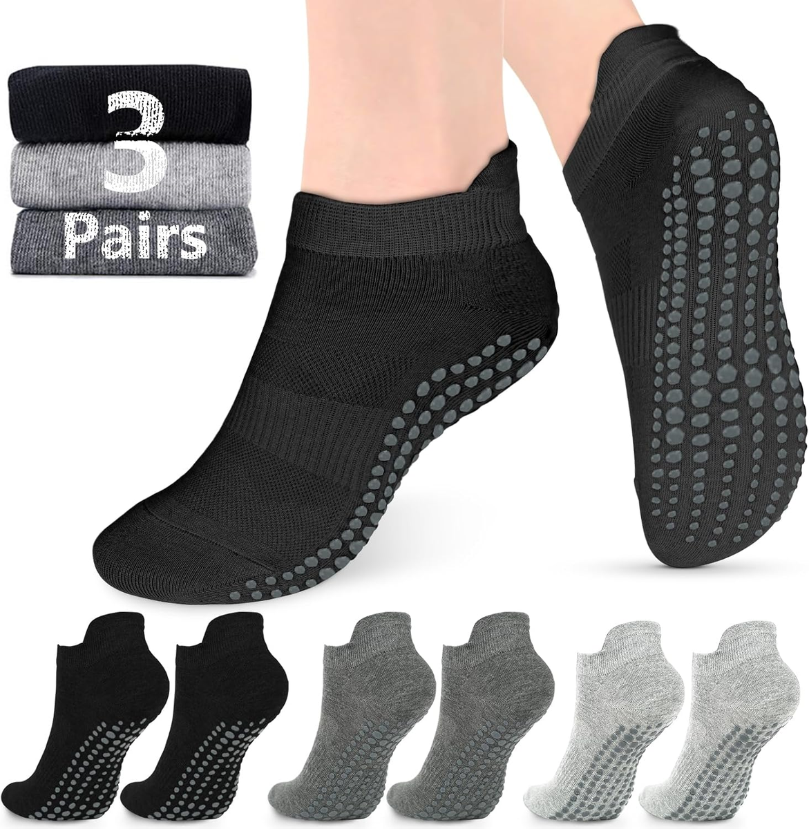 Grip Socks For Pilates, Yoga and Barre
