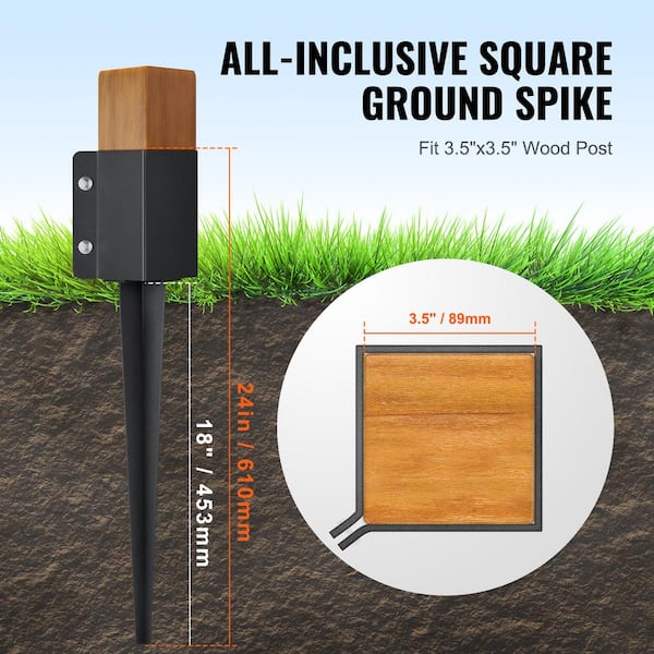 ground spike 4x4 post