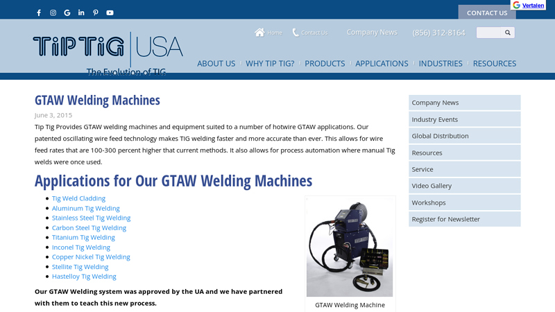 GTAW Welding Machines