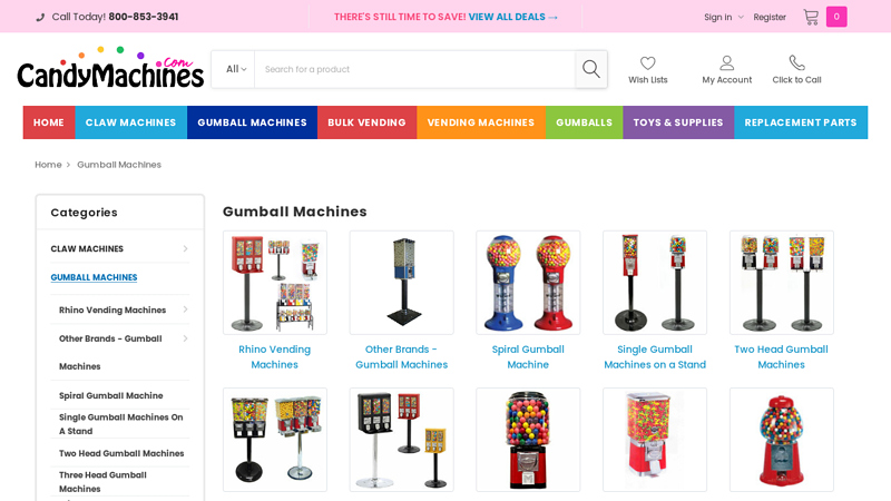 Gumball and Candy Vending Machines