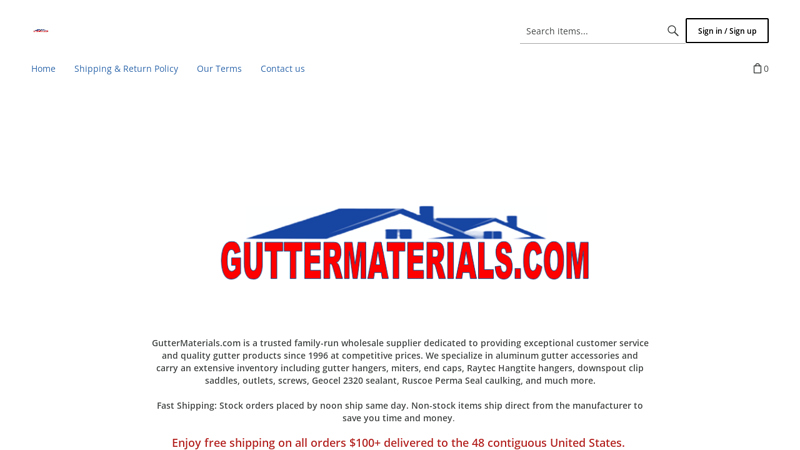 Gutter Materials