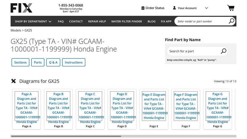 GX25 Honda Engine Parts & Repair Help