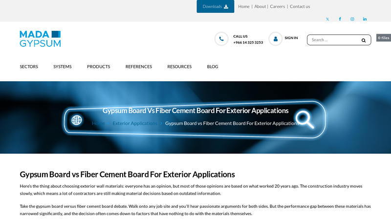 Gypsum Board vs Fiber Cement Board For Exterior Applications
