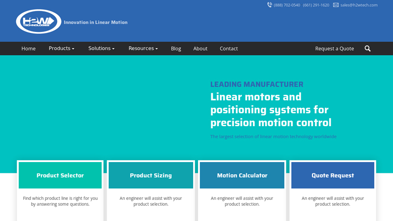 H2W Technologies: Linear Motors