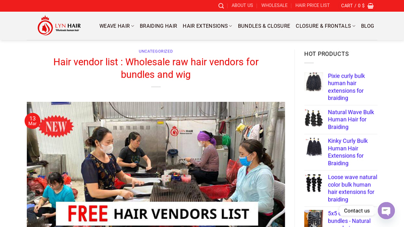 Hair vendor list