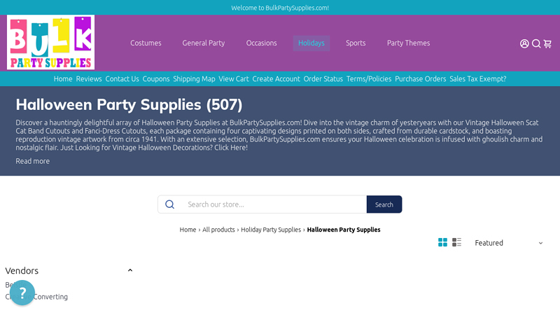 Halloween Party Supplies (507)