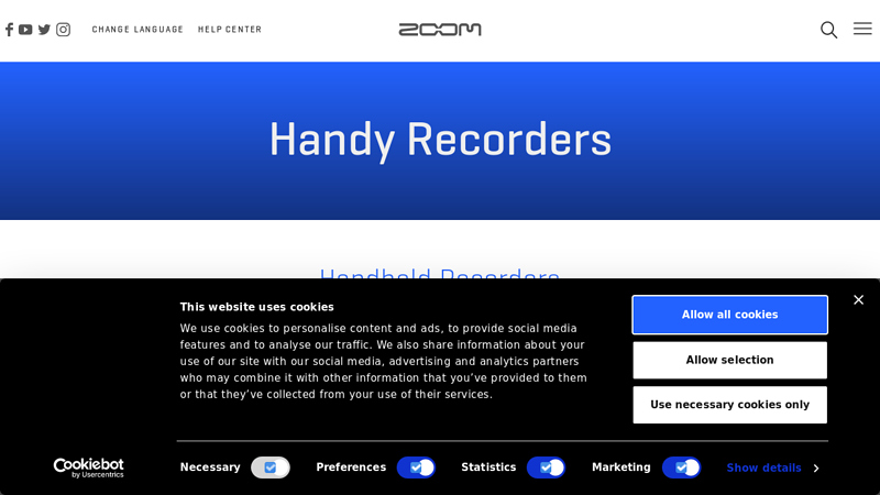 Handheld Recorders