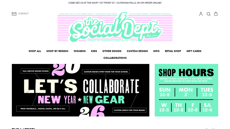 Handprinted Local Pride Clothing and Goods