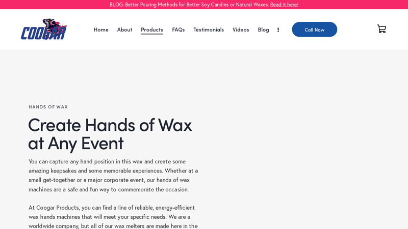 Hands of Wax Machines