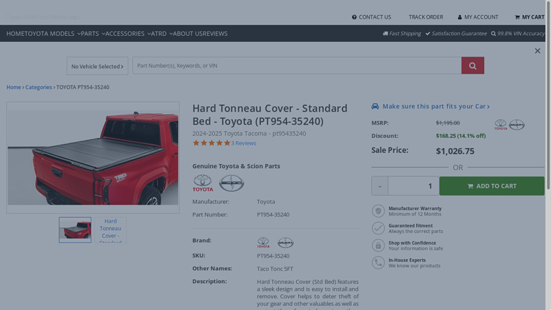 Hard Tonneau Cover