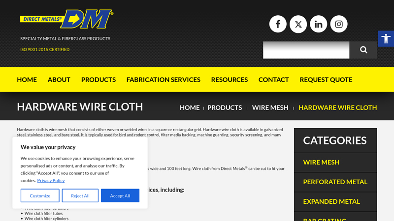 Hardware Wire Cloth