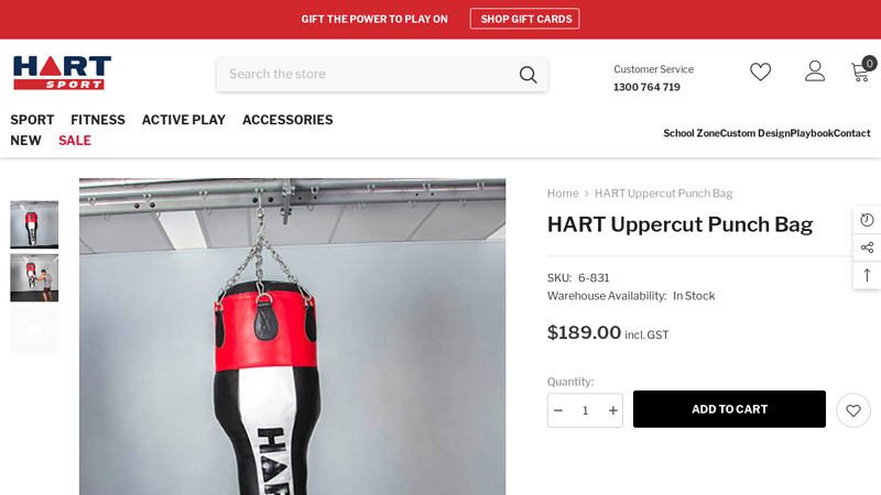 HART Uppercut Punch Bag