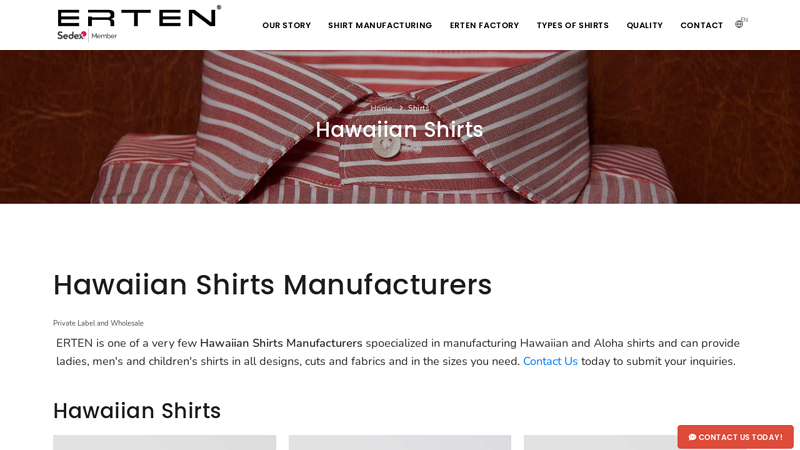 Hawaiian Shirts Manufacturers