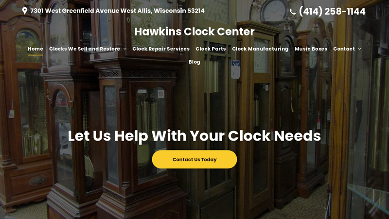 Hawkins Clock Center: Clocks