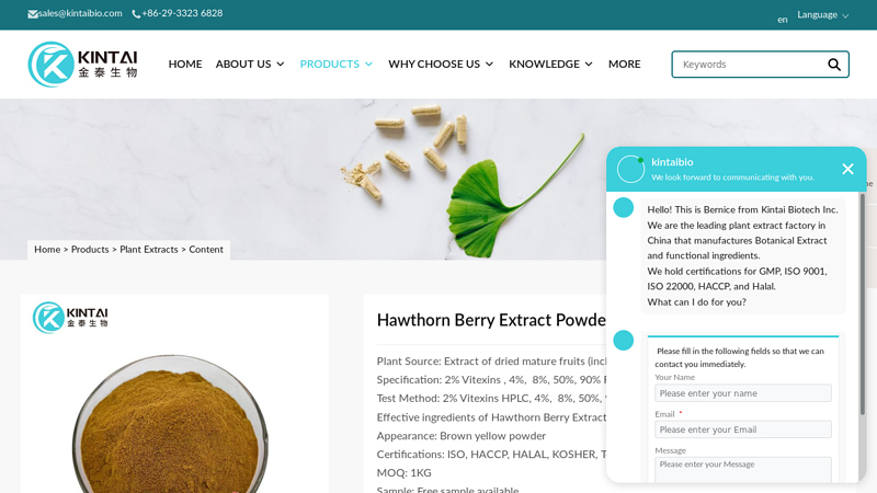 Hawthorn Berry Extract Powder