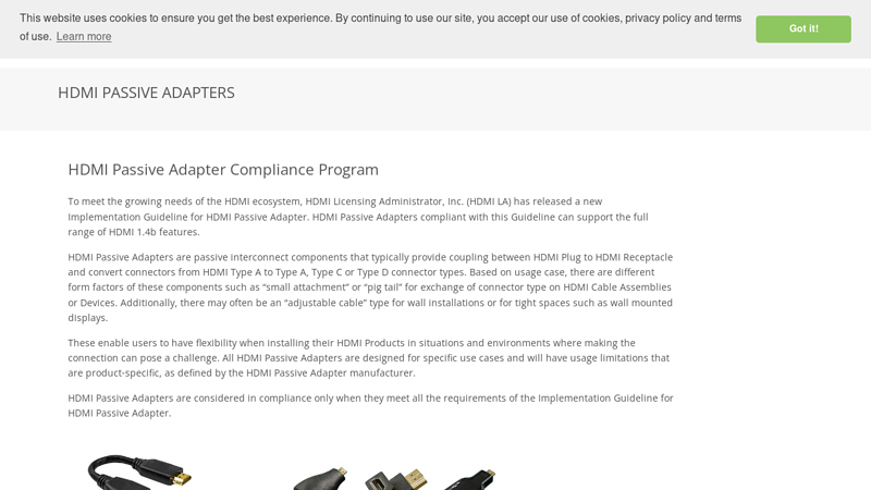 HDMI Passive Adapters