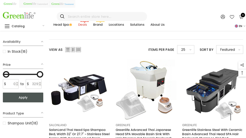 Head Spa Bed & Hair Washing Station Chair