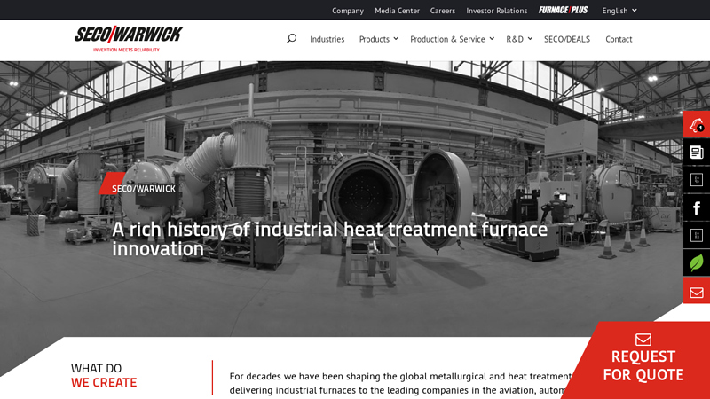 Heat treatment furnaces by SECO/WARWICK GROUP
