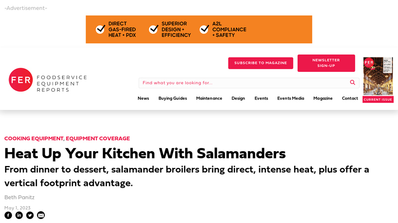 Heat Up Your Kitchen With Salamanders