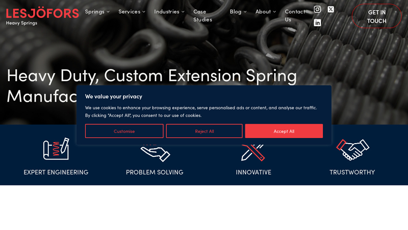 Heavy Duty, Custom Extension Spring Manufacturers