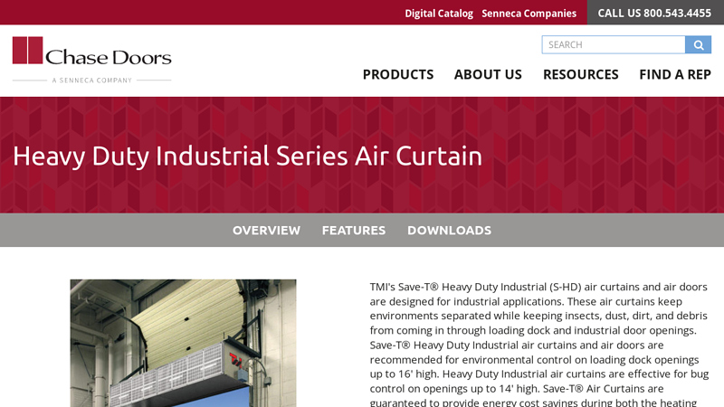 Heavy Duty Industrial Series Air Curtain