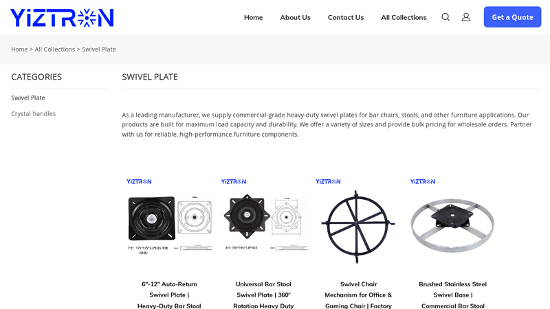 Heavy Duty Swivel Plates