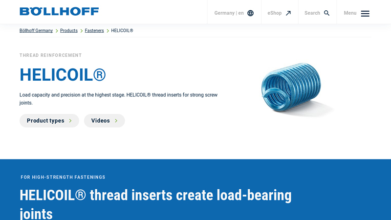 HELICOIL® – Thread inserts for metals