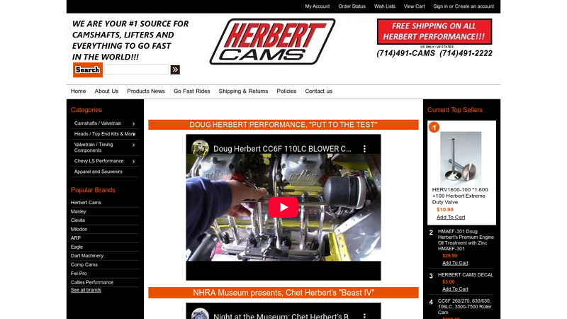 HERBERT CAMS & PARTS