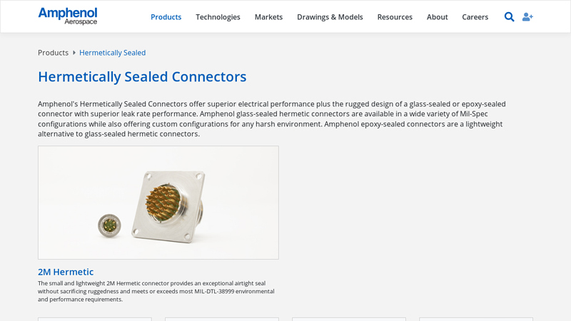 Hermetically Sealed Connectors
