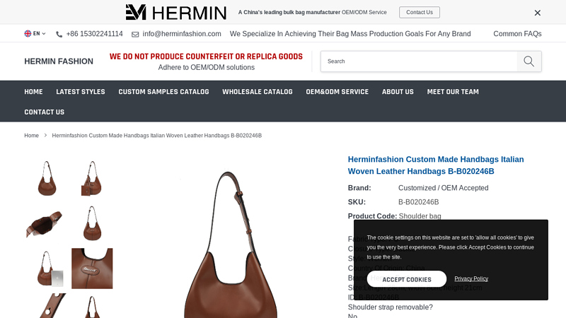 Herminfashion Custom Made Handbags Italian Woven Leather ...