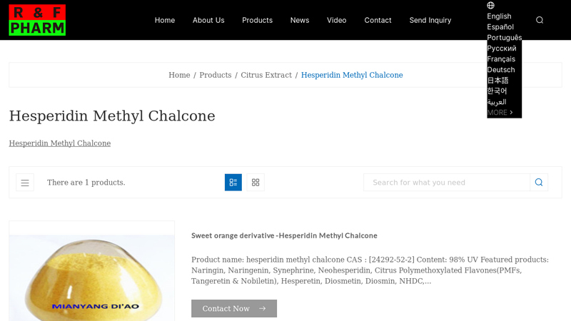 Hesperidin Methyl Chalcone Supplier