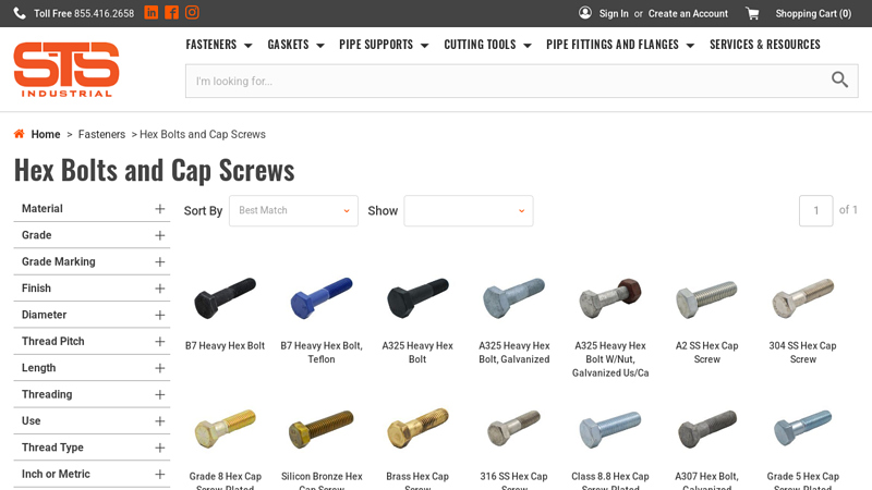Hex Bolts and Cap Screws