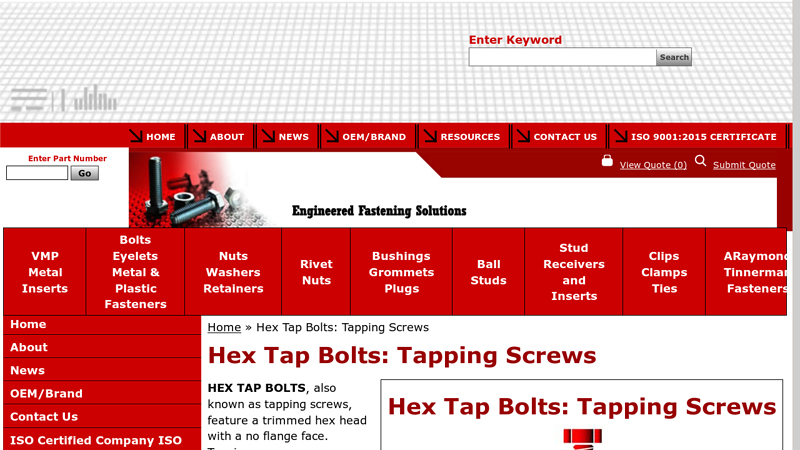 Hex Tap Bolts