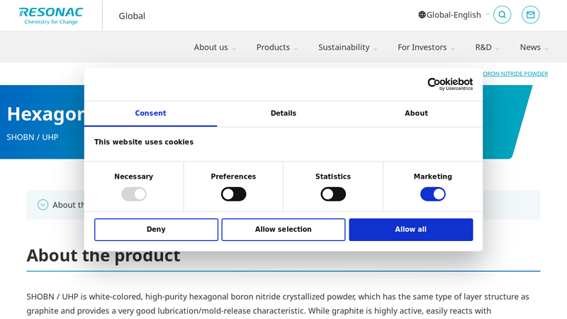 Hexagonal Boron Nitride Powder