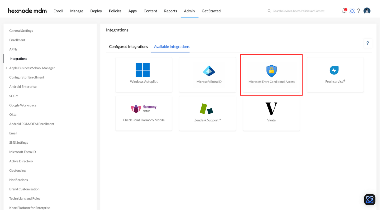 Hexnode Conditional Access
