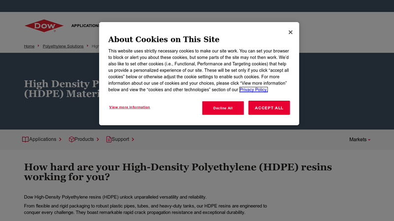 High Density Polyethylene (HDPE)