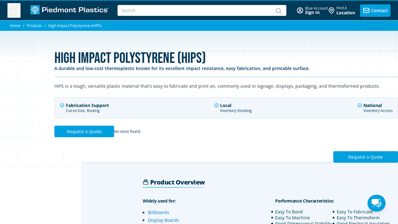High Impact Polystyrene (HIPS)