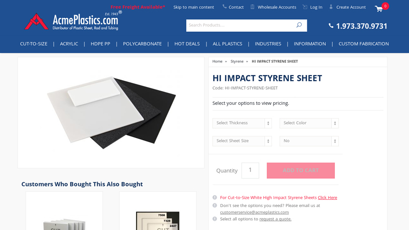 High Impact Styrene Sheets