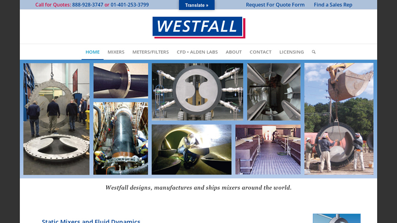 High Performance Static Mixers Custom Made By Westfall